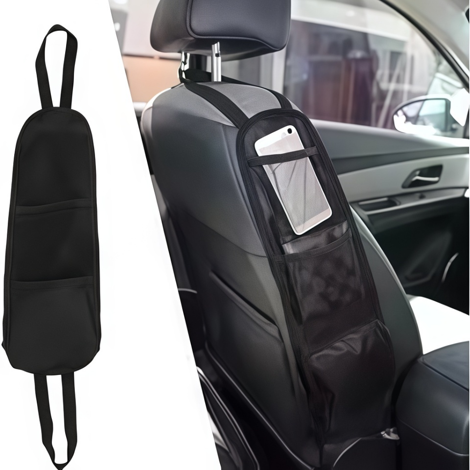 Tech Accessories Bag - Car Seat Organizer Pouch - Side