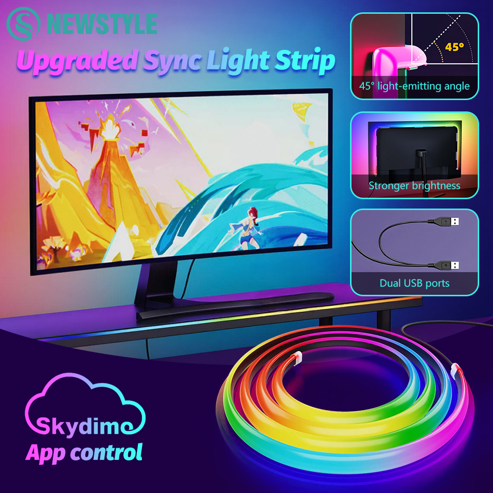 Monitor Light Bar - Upgraded PC Monitor Backlight RGBIC LED
