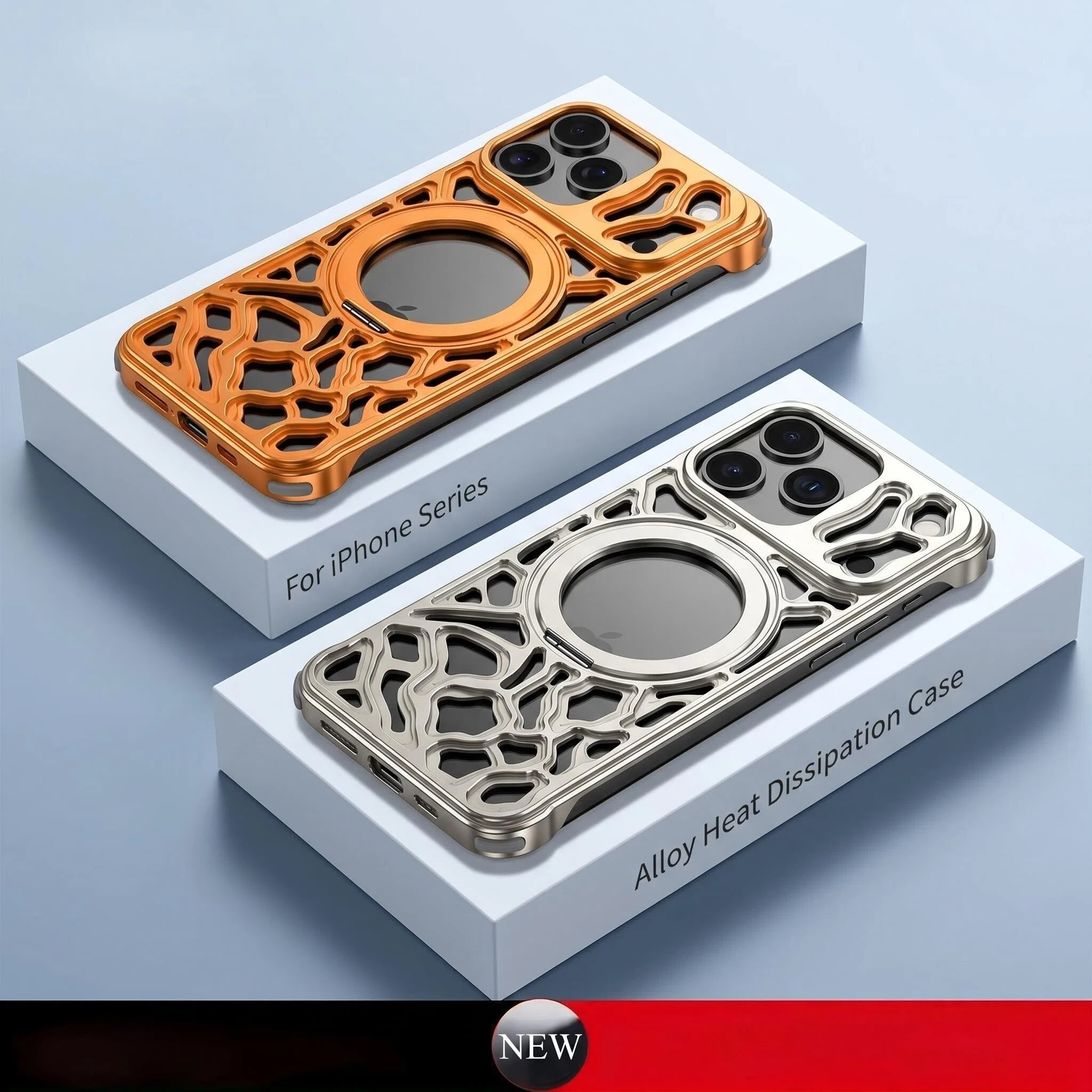 Phone Stand Aluminum - For iPhone 16, 15, 17 Pro
