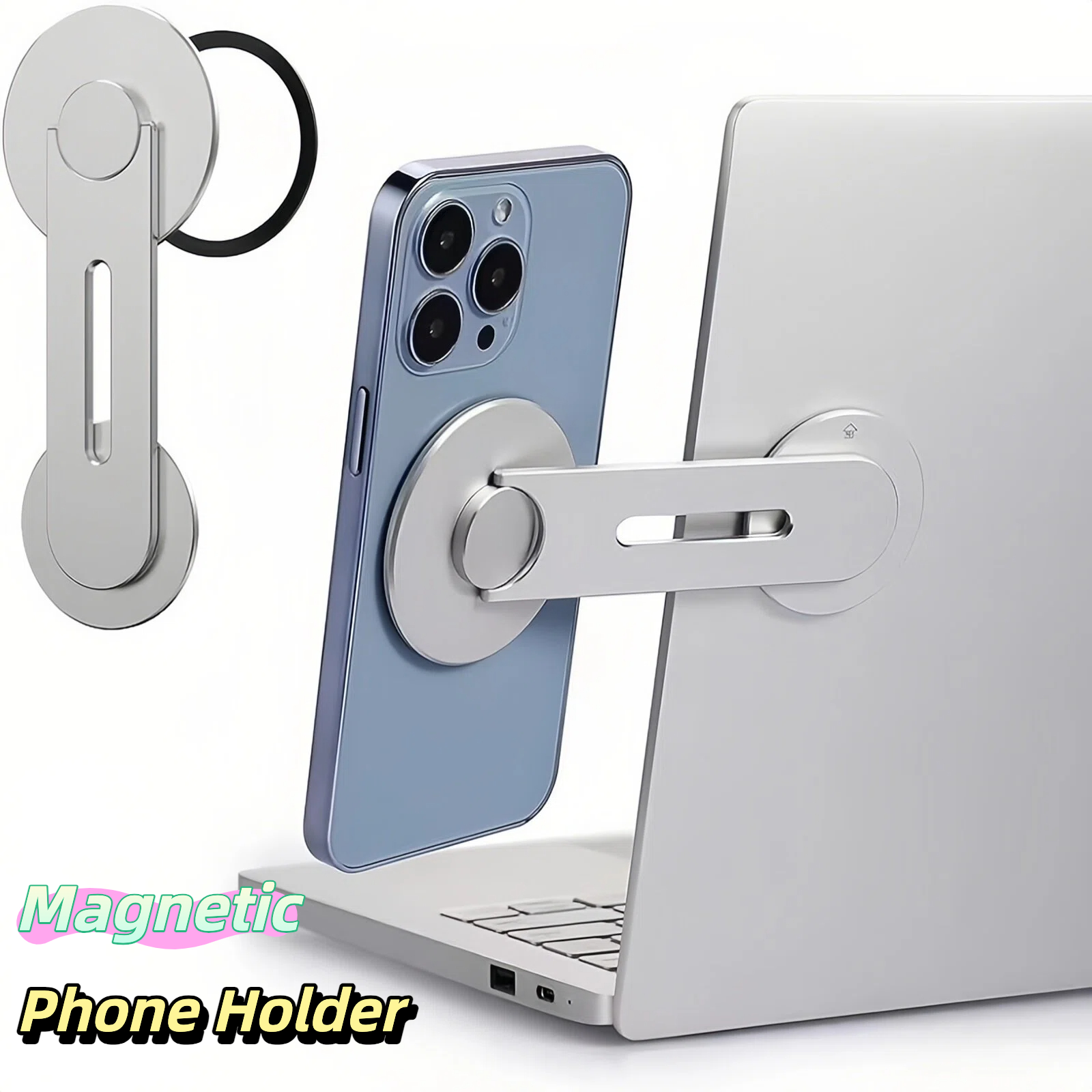 Phone Stand Aluminum - Universal Magnetic Phone Holder for Tesla