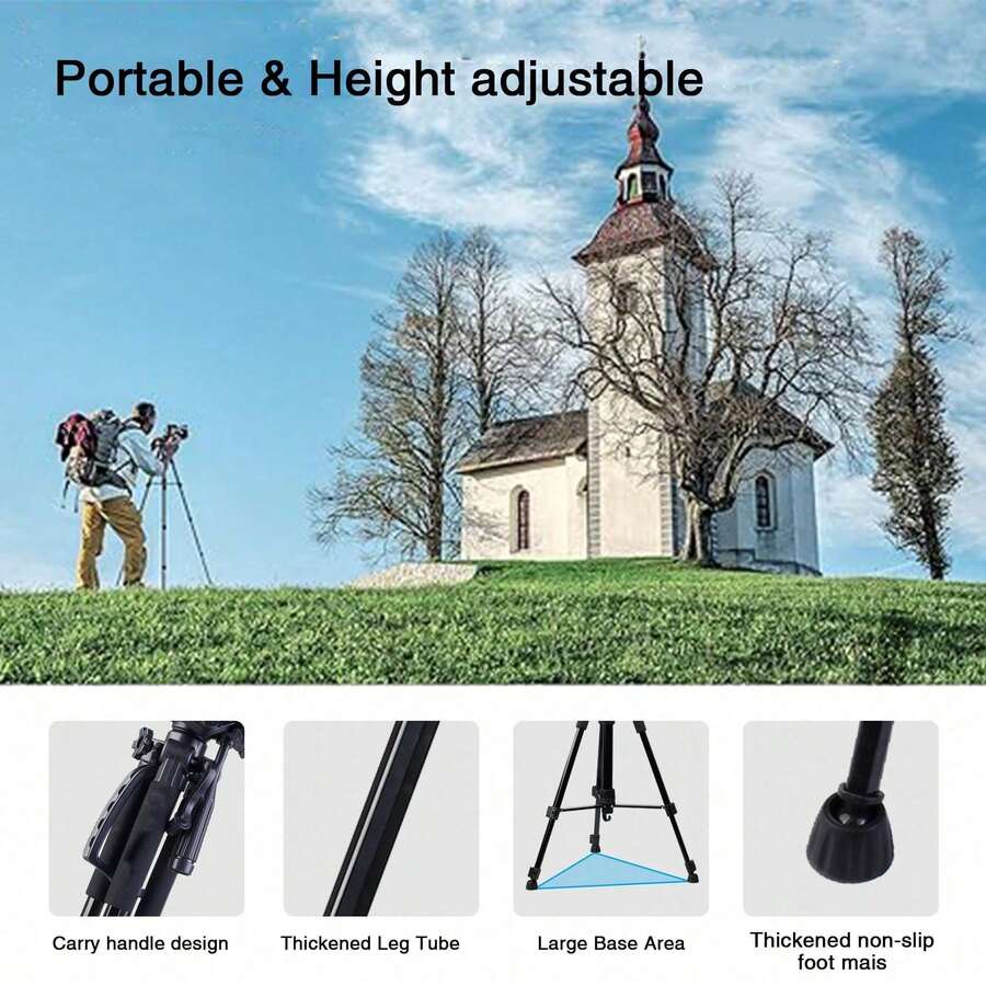 60 Inch Aluminum Camera Tripod - Phone Stand Aluminum review and price