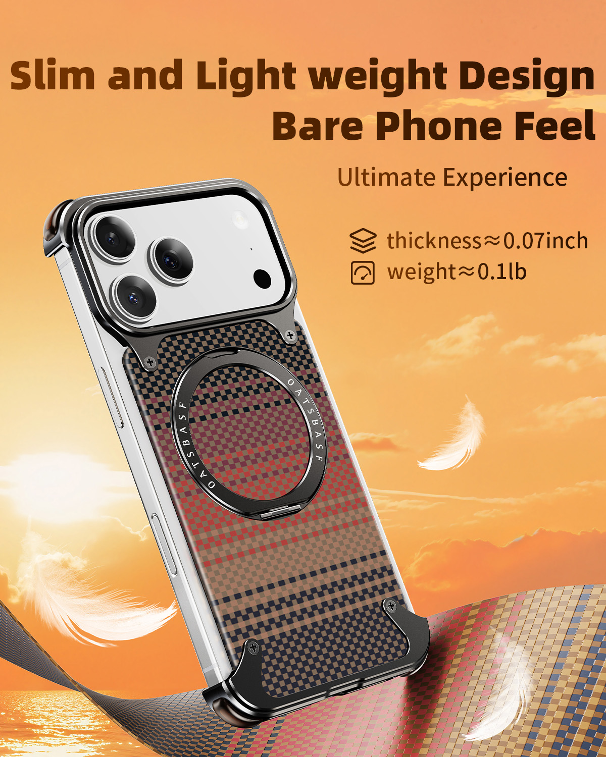 Oatsbasf Carbon Fiber Textured - Phone Stand Aluminum review and price