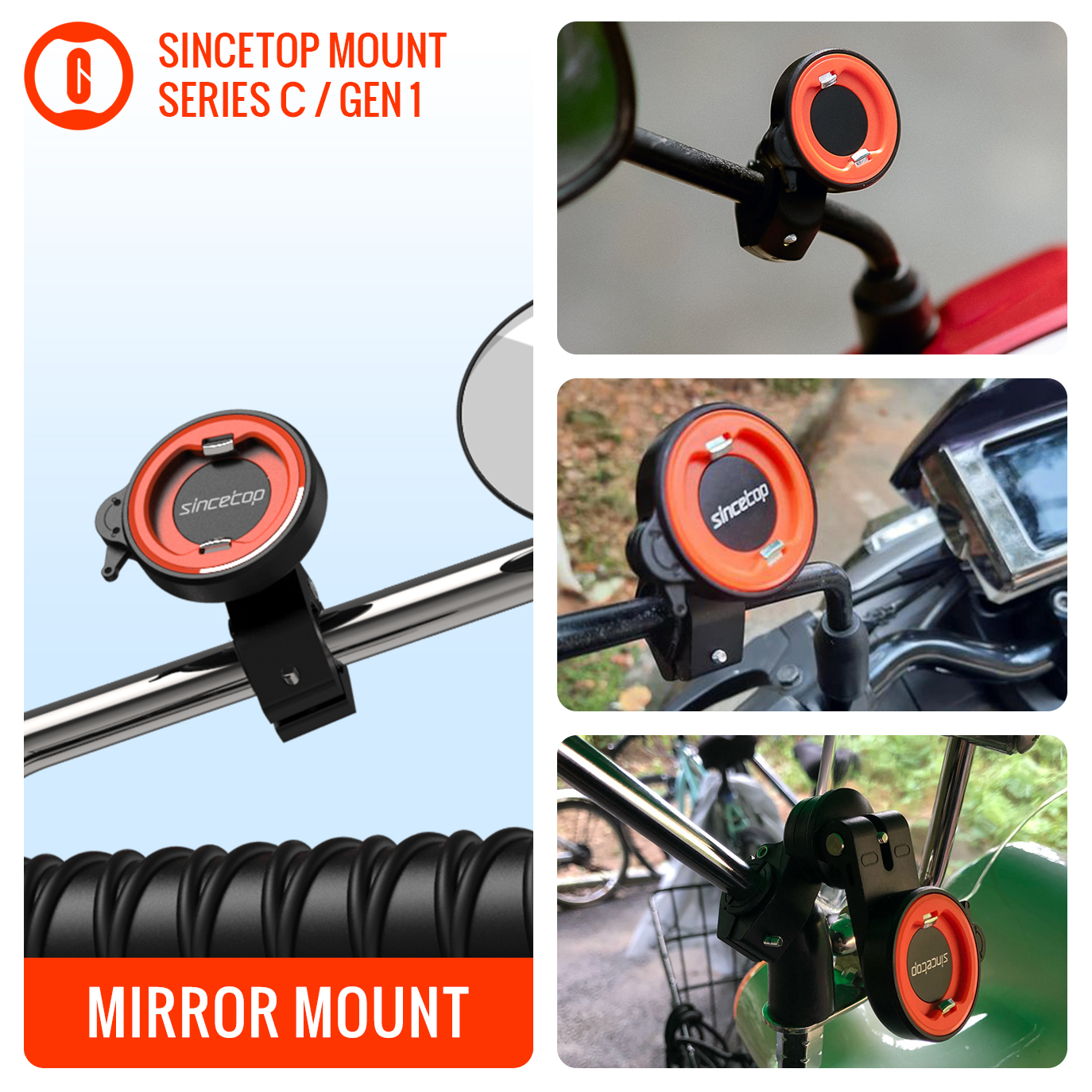 Electric Motorcycles Rearview  - Mobile Tech Accessories review and price