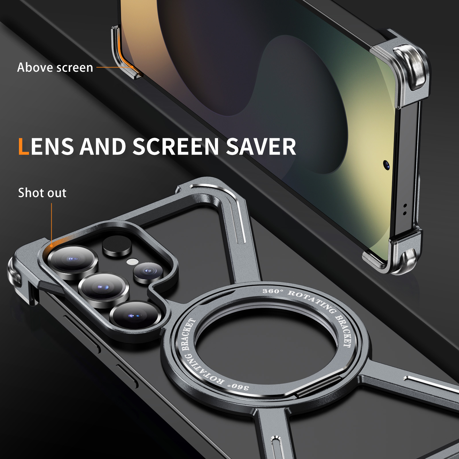 Magnetic Rotating Bracket Anti - Phone Stand Aluminum review and price