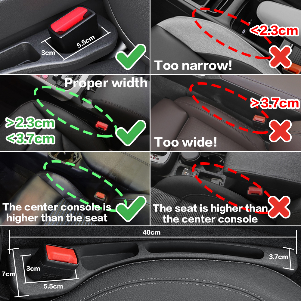 2X Car Seat Gap Filler Between - Tech Car Accessories review and price