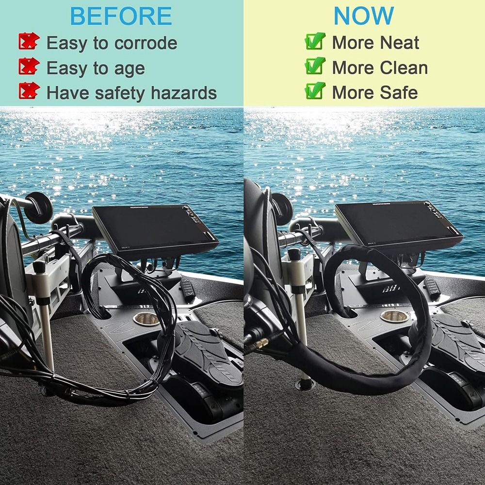 Trolling Motor Cable Organizer - Cable Sleeve Neoprene review and price