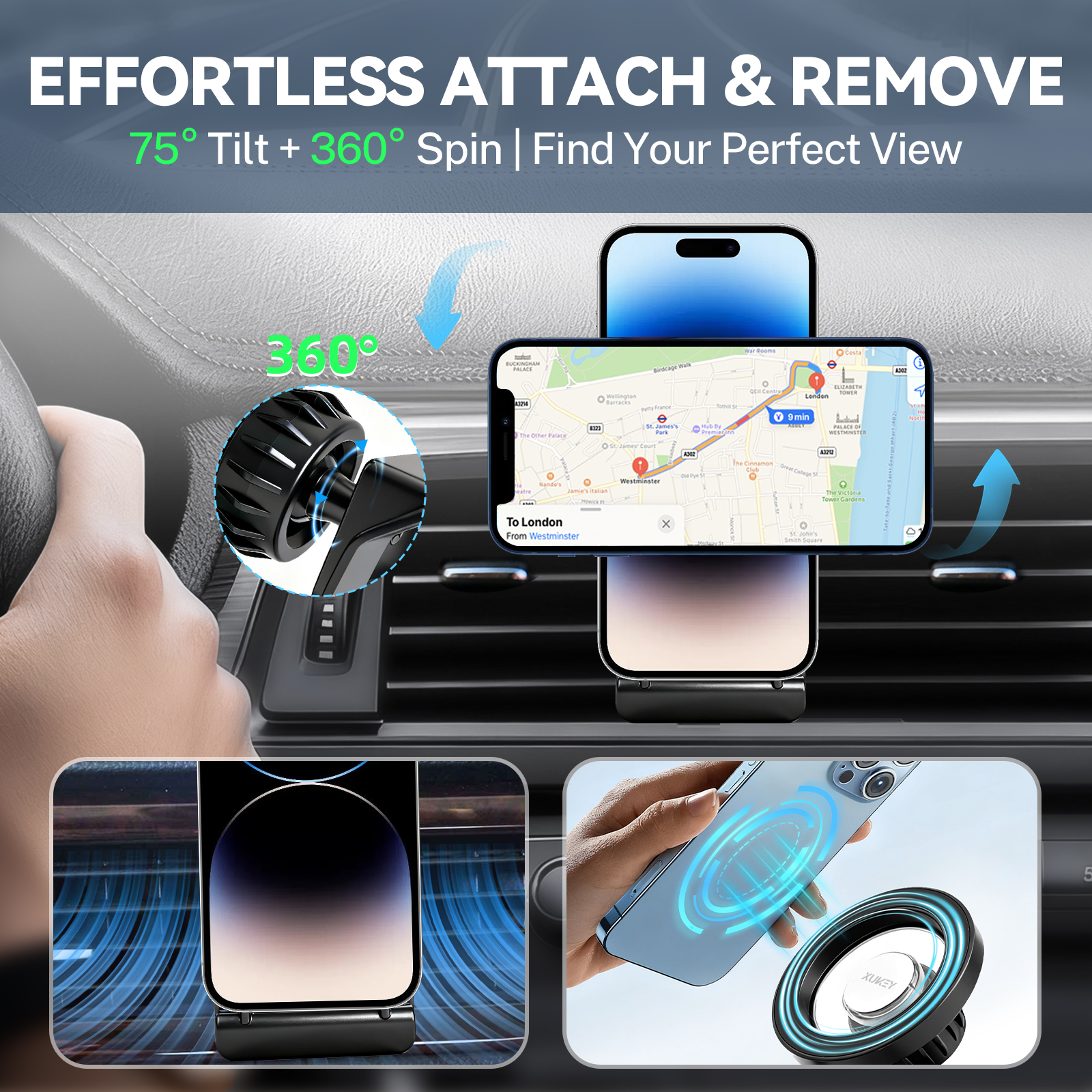 Adjustable Mobile Car Magnetic - Mobile Tech Accessories review and price