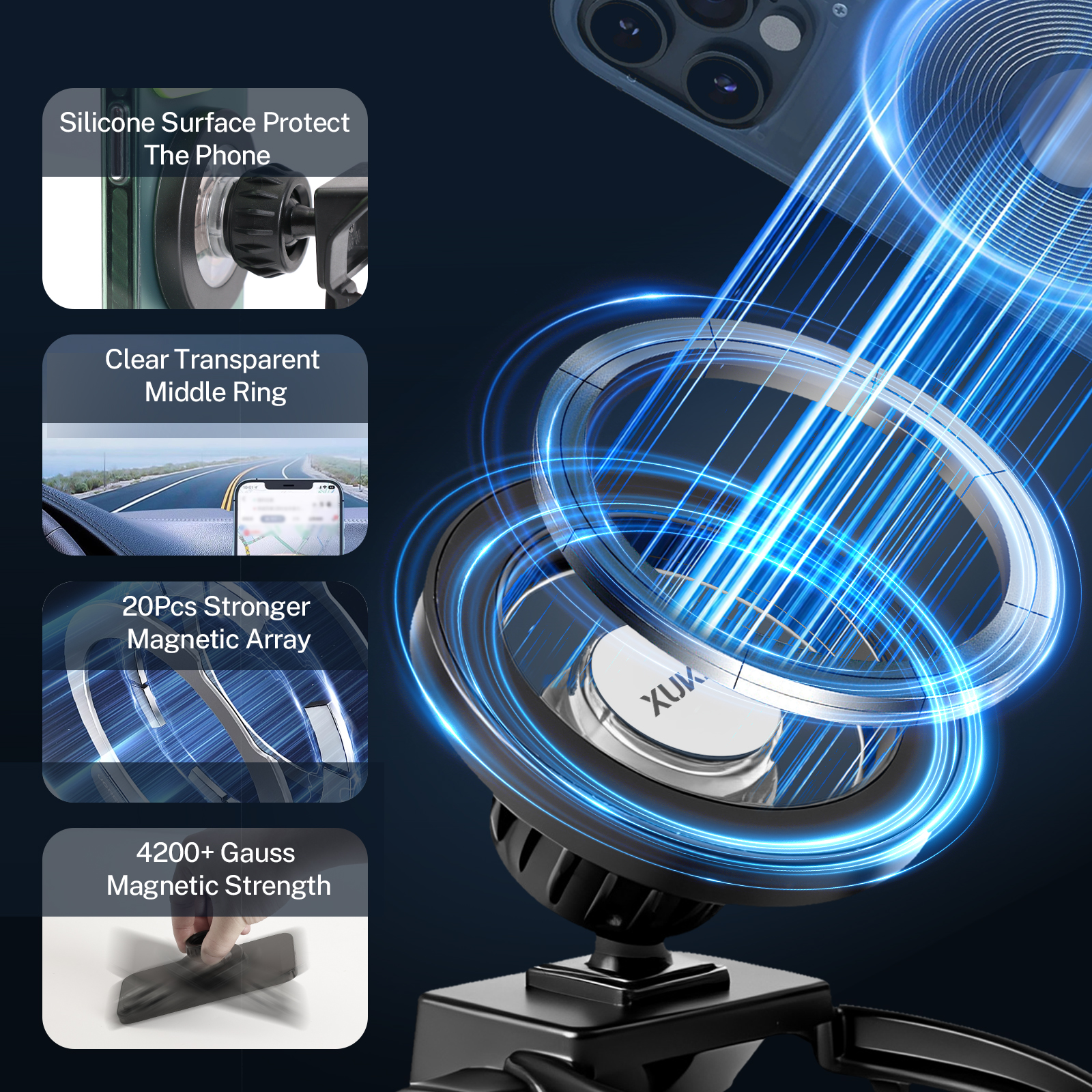 Adjustable Mobile Car Magnetic - Mobile Tech Accessories review and price