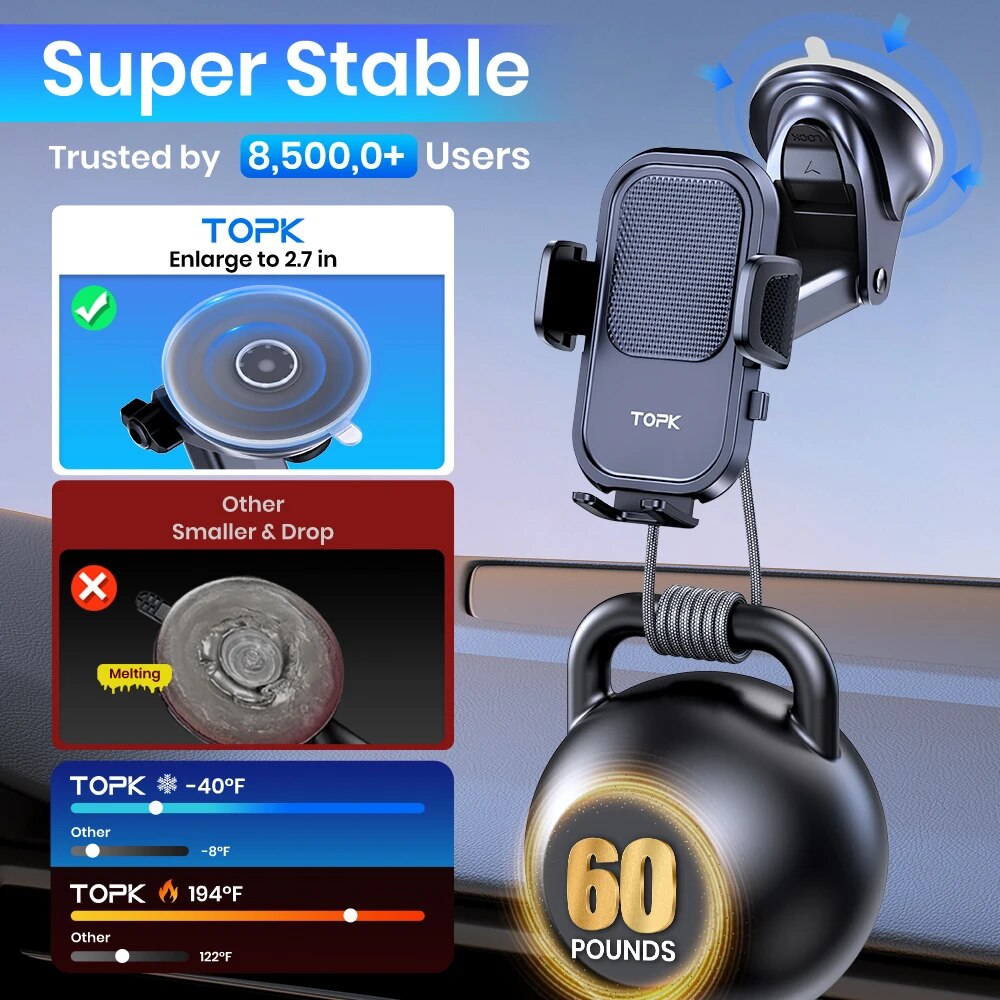 TOPK Car Phone Holder Mount fo - Mobile Tech Accessories review and price